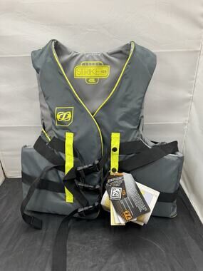 Yamaha Men's JetPilot Strike Nylon PFD Life Jacket Vest Gray 4XL WJP-17214-GY-4X